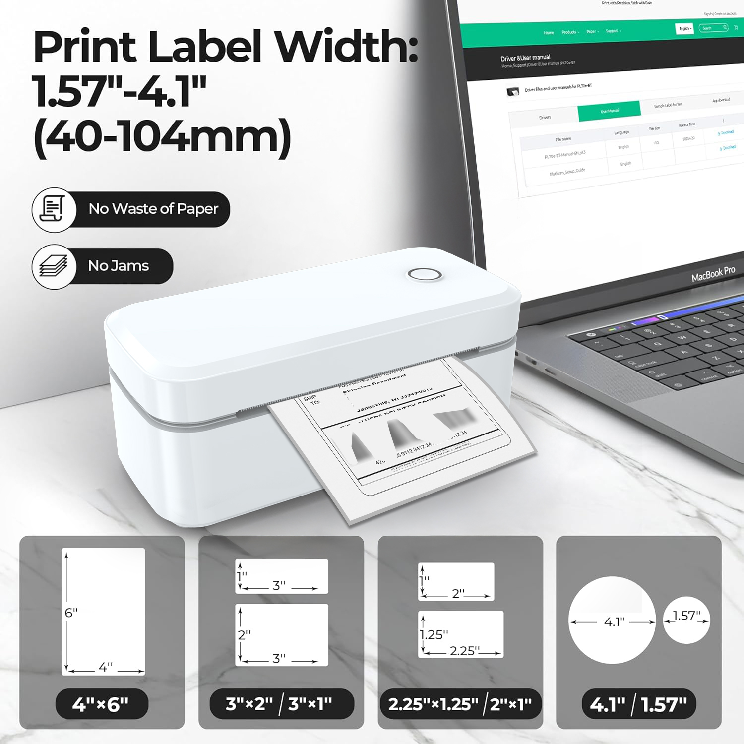 Impresora de etiquetas térmica - Commercial Label Printing Machine reseña y precio