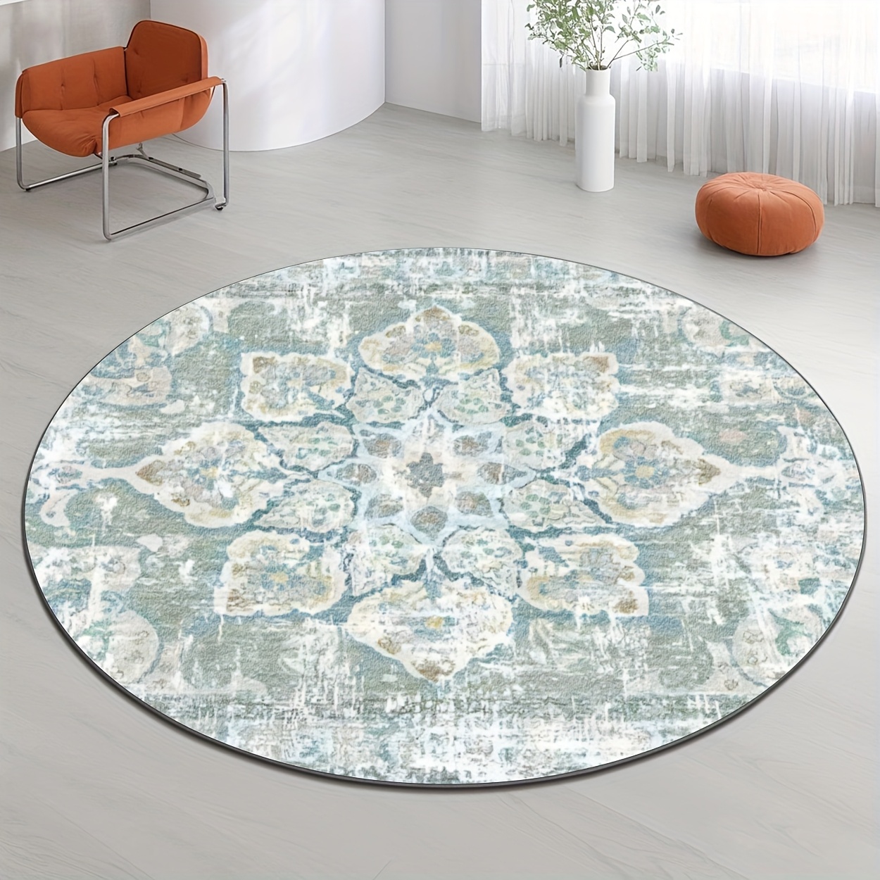 Alfombra redonda abstracta con - Hall Commercial Printing reseña y precio