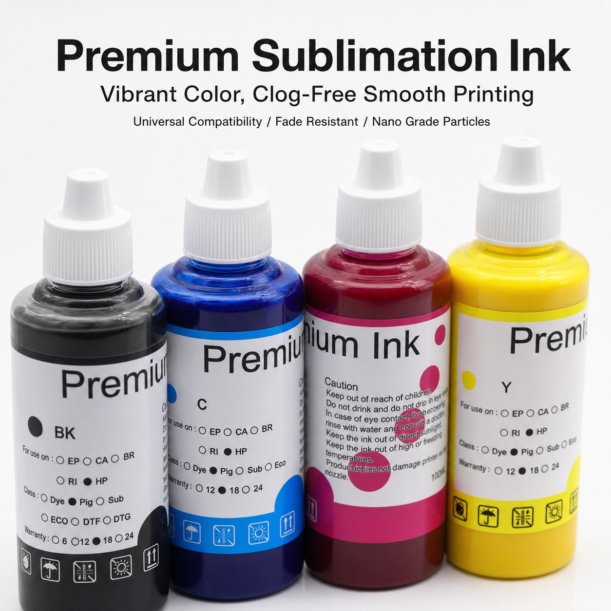 Juego de 4 colores de tinta de - Sublimation Ink 100Ml reseña y precio