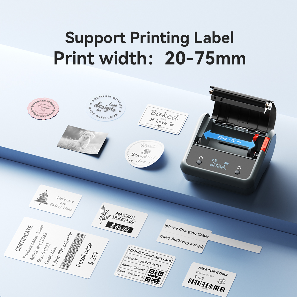 Impresora de etiquetas inalámb - Commercial Label Printing Machine reseña y precio