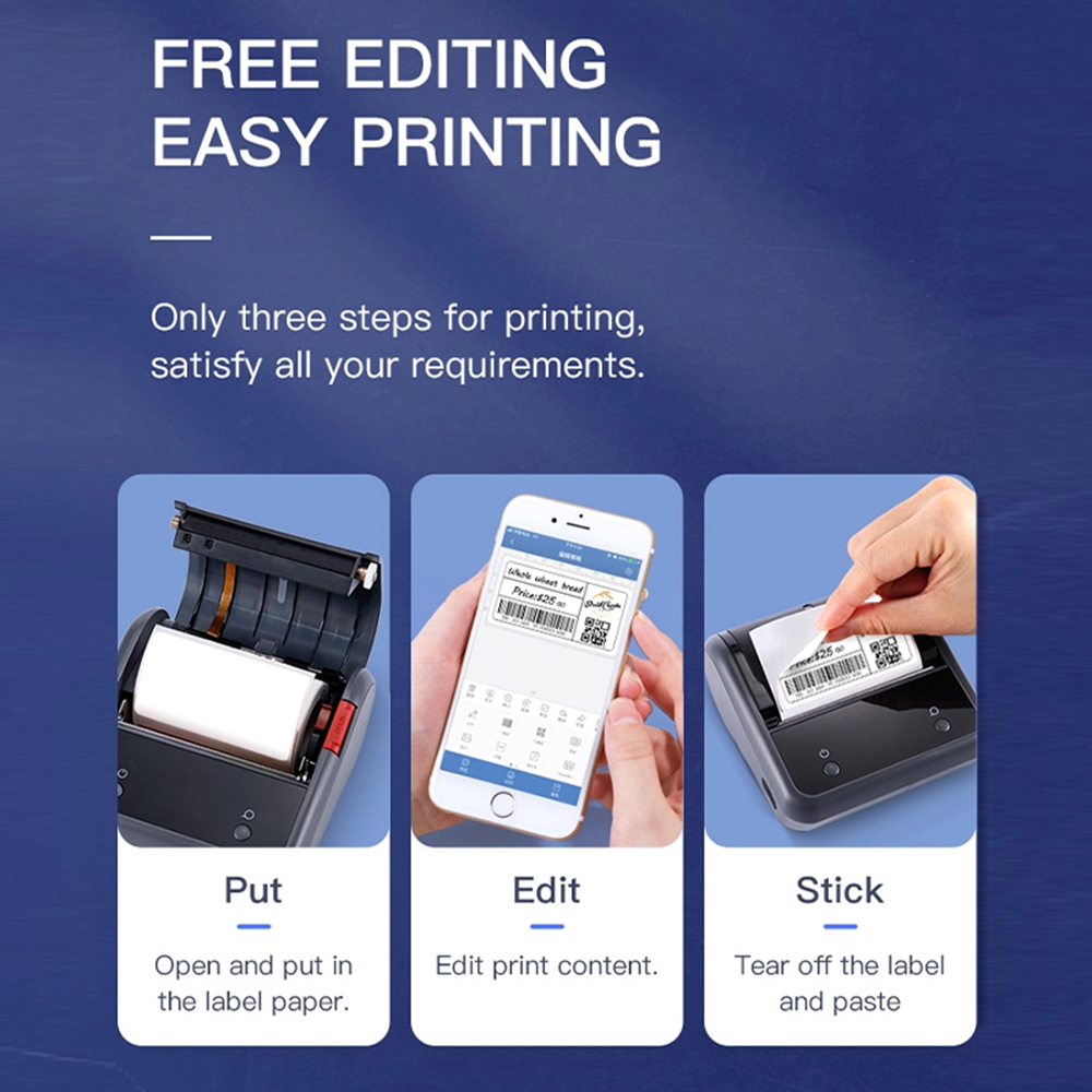 Impresora de etiquetas inalámb - Commercial Label Printing Machine reseña y precio