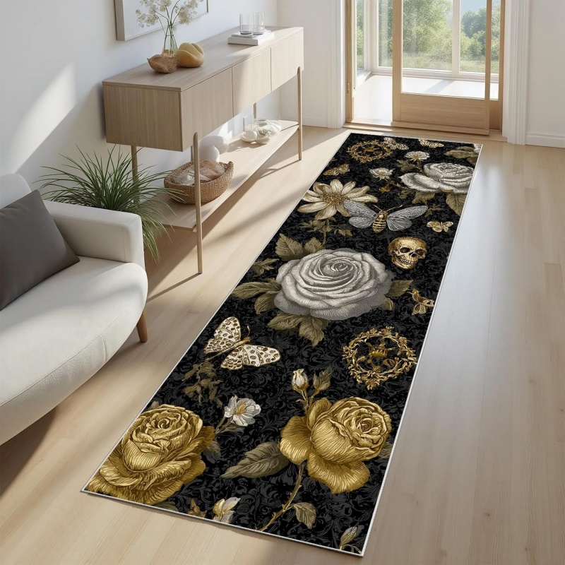 Alfombra floral de acuarela co - Hall Commercial Printing reseña y precio